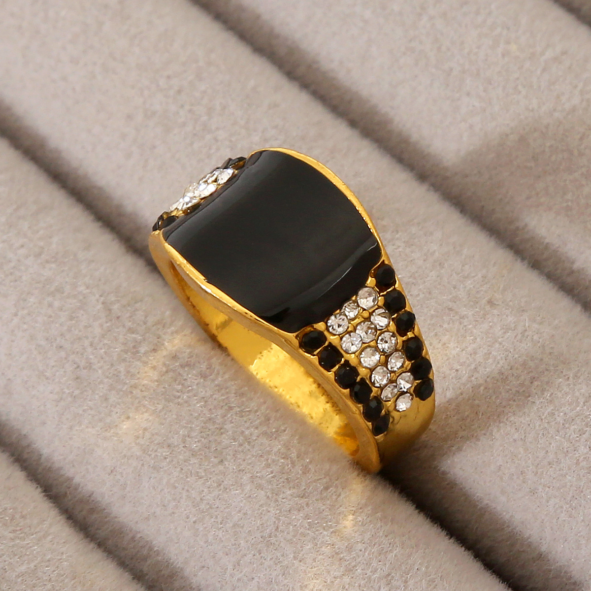 シルバーアクセサリー キュービック装飾 シンプルクール リング