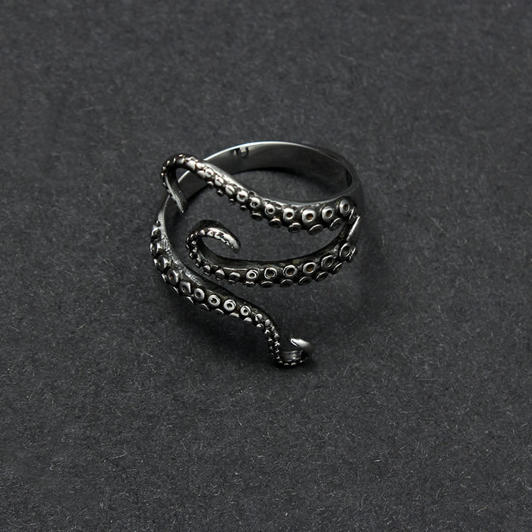 シルバーアクセサリー 深海の触手リング