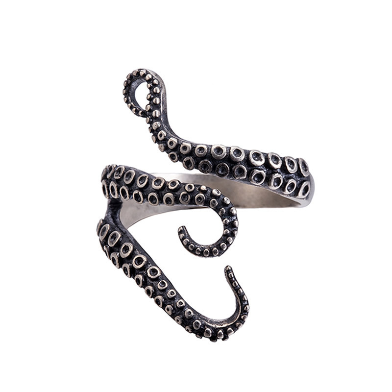 シルバーアクセサリー 深海の触手リング