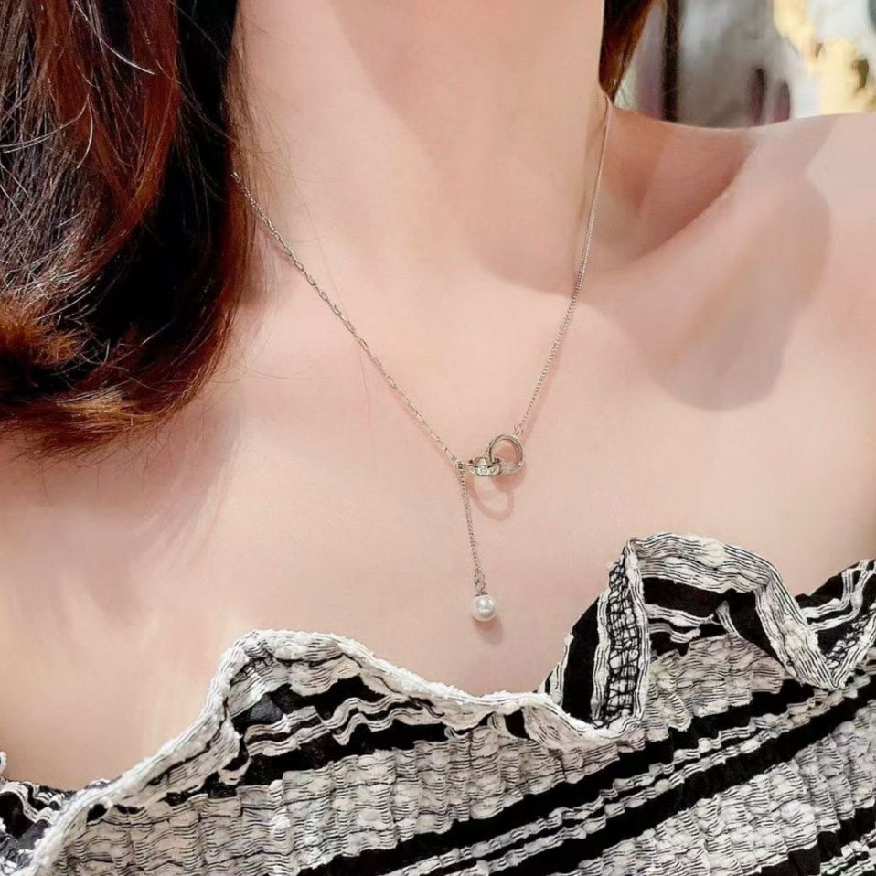 シルバー ネックレス 輝きリング シルバーネックレス