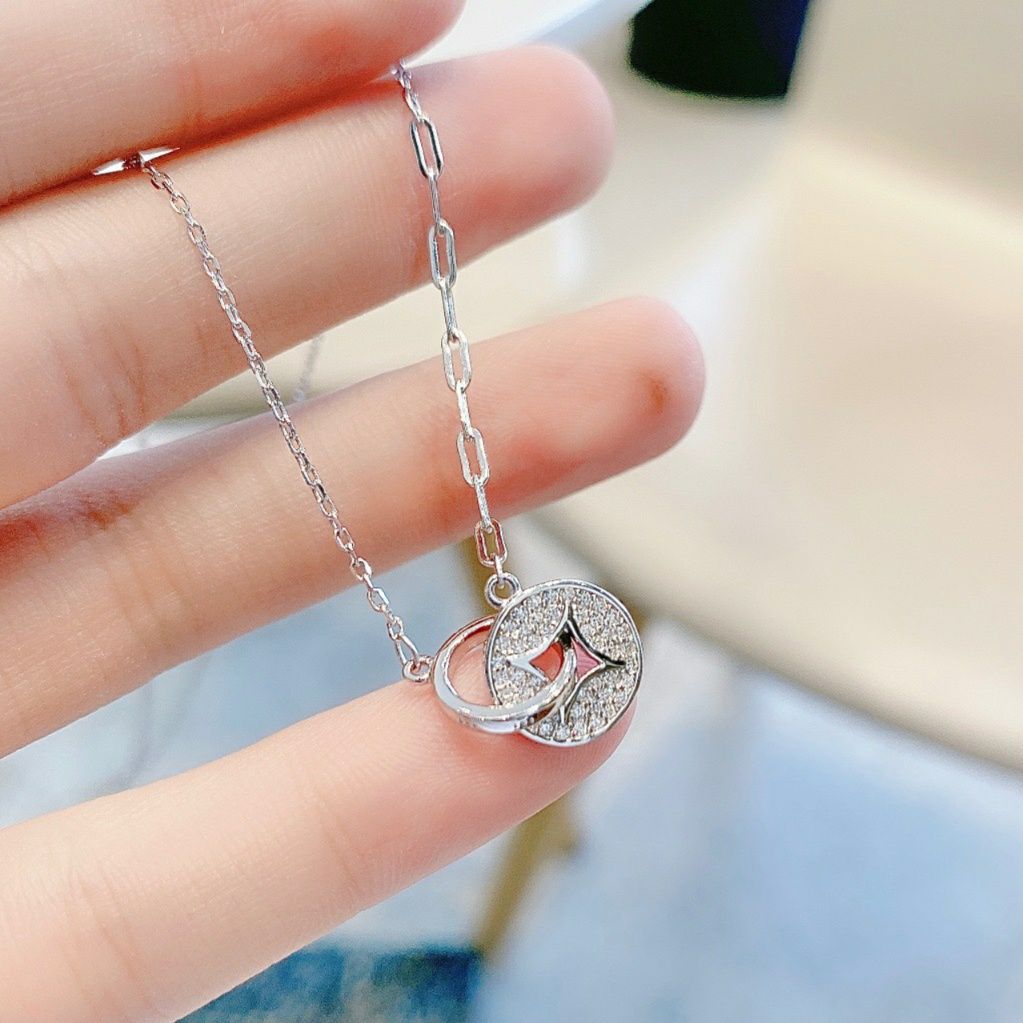 シルバー ネックレス 輝きリング シルバーネックレス