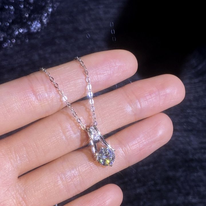 シルバー ネックレス 煌めき雫 ペンダント