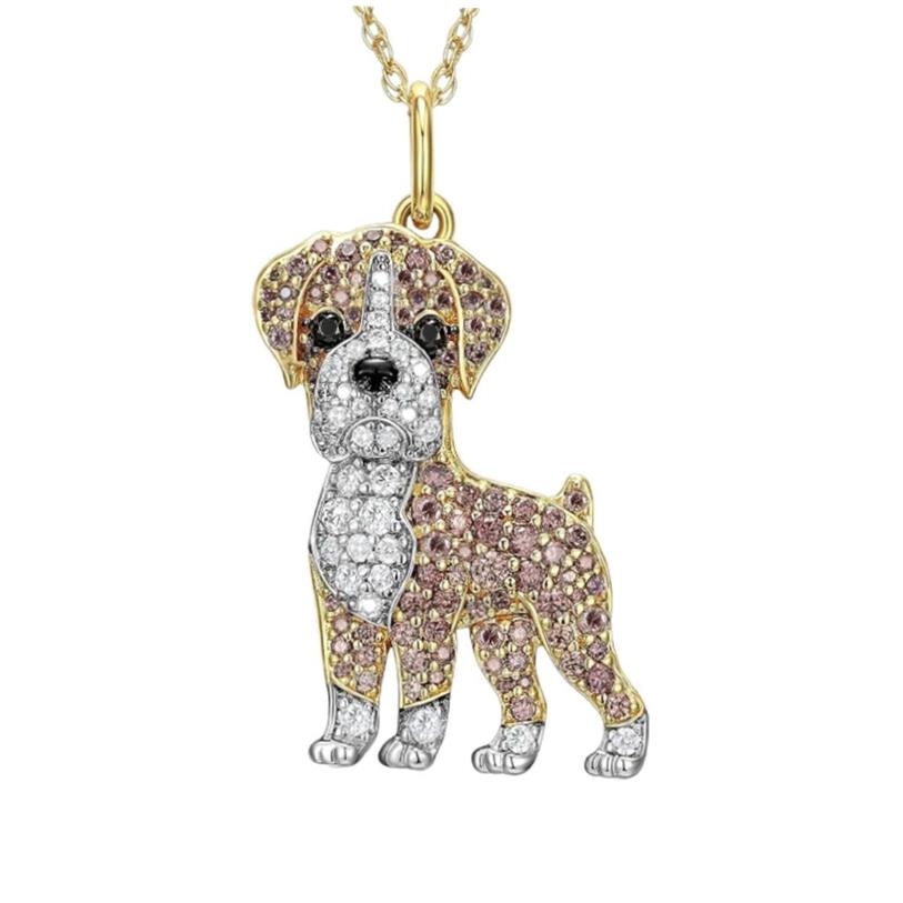 シルバー ネックレス 愛犬シリーズ キラキラペンダント