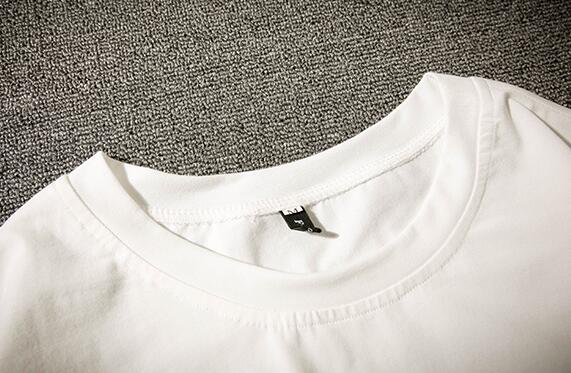 無地 Tシャツ 無地半袖ティーシャツ サイドジッパー ロング丈 男性用