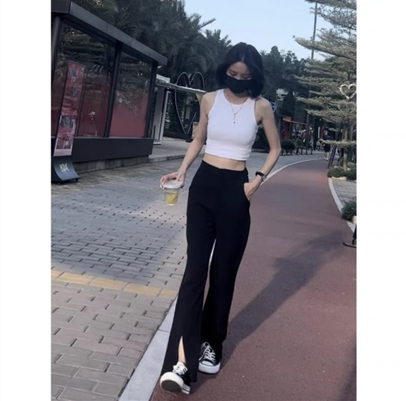 無地 Tシャツ シンプル美シルエット タンクトップ