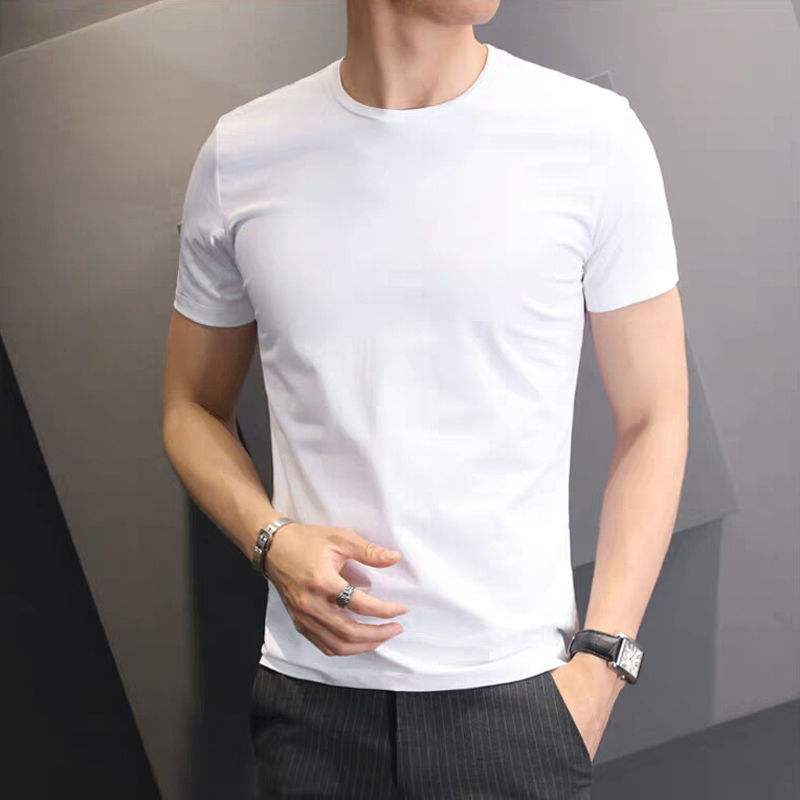 無地 Tシャツ シンプル美シルエット半袖