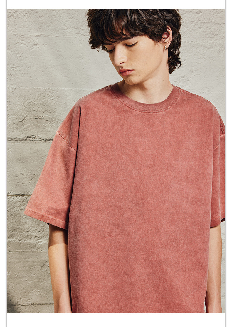 無地 Tシャツ 男女兼用 ビンテージ風 無地 半袖Tシャツ 春夏 全4色