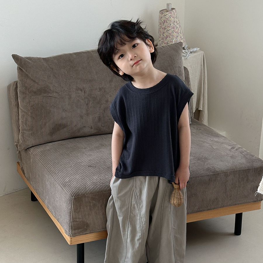 無地 Tシャツ リラックス ゆったりノースリーブ