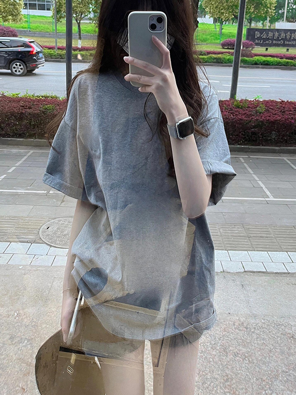 無地 Tシャツ オーバーサイズ ゆったり 無地 半袖 Tシャツ