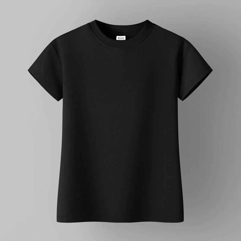 無地 Tシャツ シンプル上質フィット丸首半袖シャツ