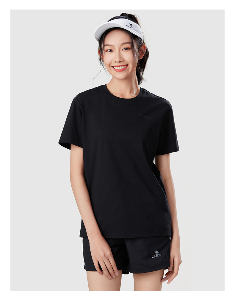 無地 Tシャツ レディース すっきりシルエット 快適着心地の無地半袖