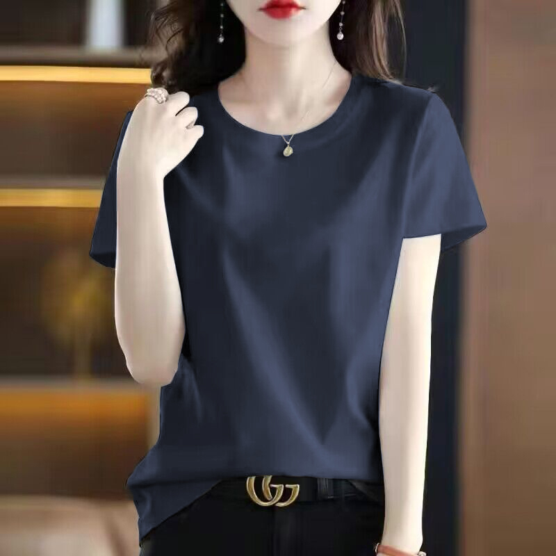 無地 Tシャツ デザイン性のある上品無地Tシャツ