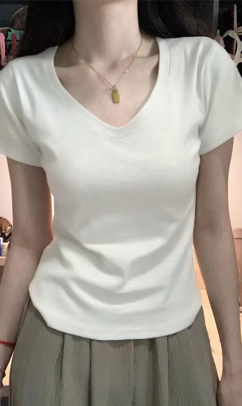 無地 Tシャツ シンプル洗練 きれいめベーシック半袖