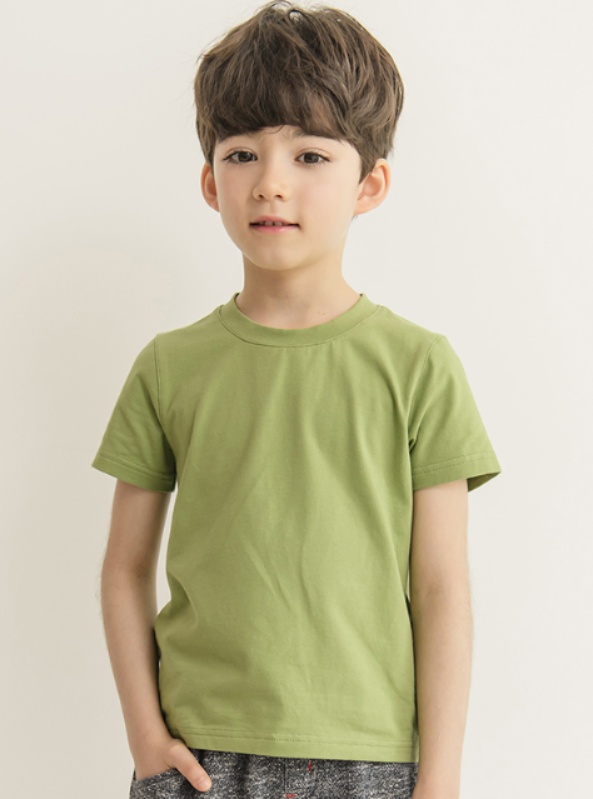 無地 Tシャツ キッズ やわらか素材 シンプルティーシャツ