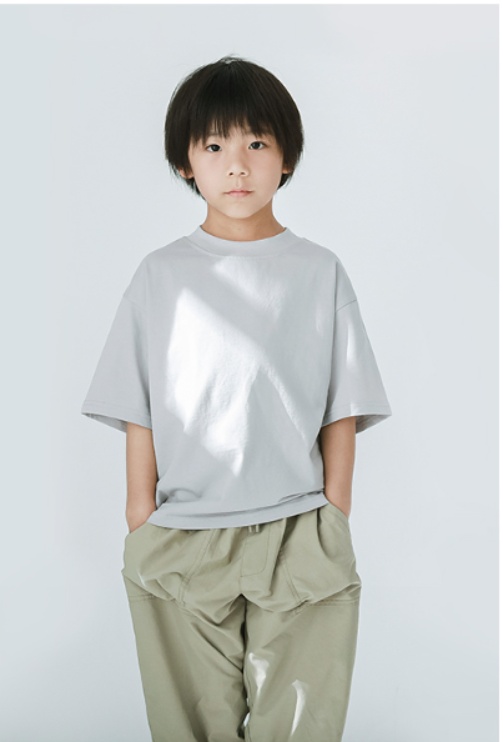 無地 Tシャツ キッズ ゆったりシルエット 無地半袖シャツ