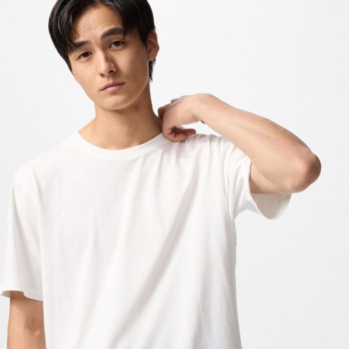 無地 Tシャツ すっきりシルエット 上質素材の半袖