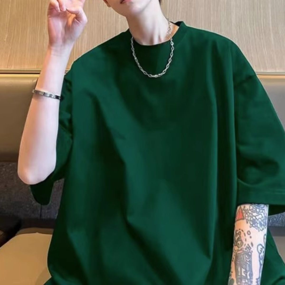 無地 Tシャツ ゆったりシルエット 極上無地ティーシャツ
