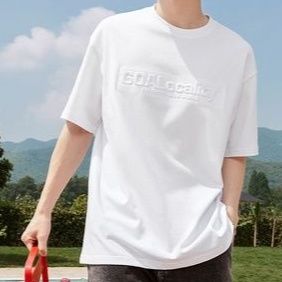 無地 Tシャツ さりげない刺繍入り上質シンプル半袖