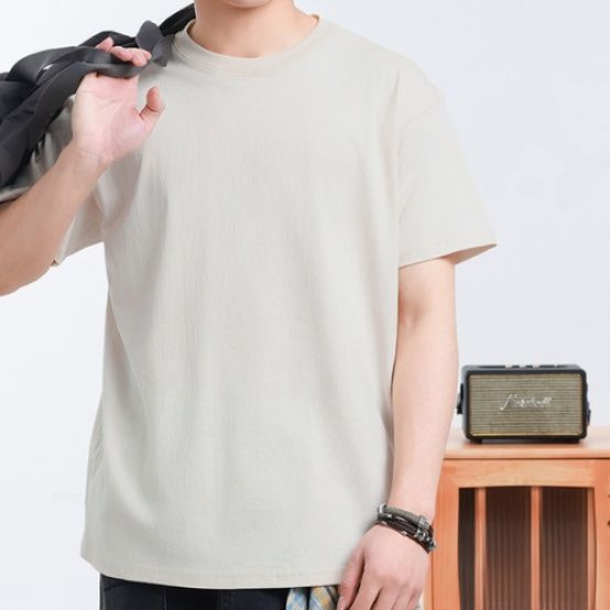 無地 Tシャツ シンプル快適 肌に優しい日常着