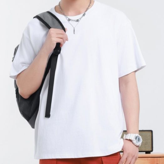 無地 Tシャツ シンプル快適 肌に優しい日常着