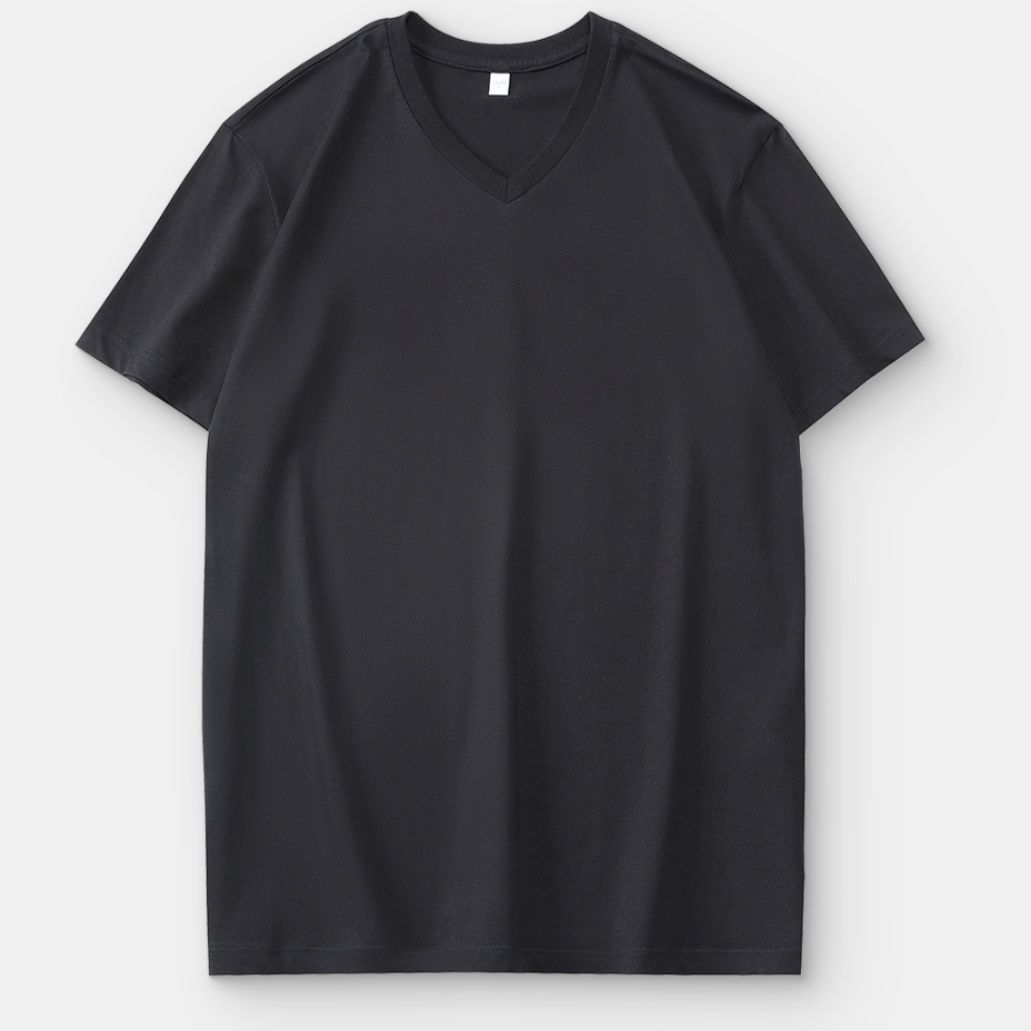 無地 Tシャツ スタンダード優美Vネック半袖シャツ