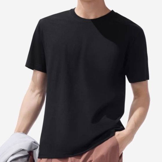 無地 Tシャツ 軽量素材シンプル半袖