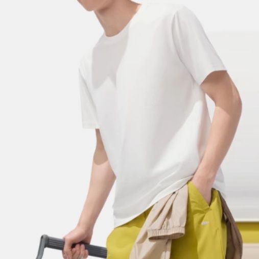 無地 Tシャツ 軽量素材シンプル半袖