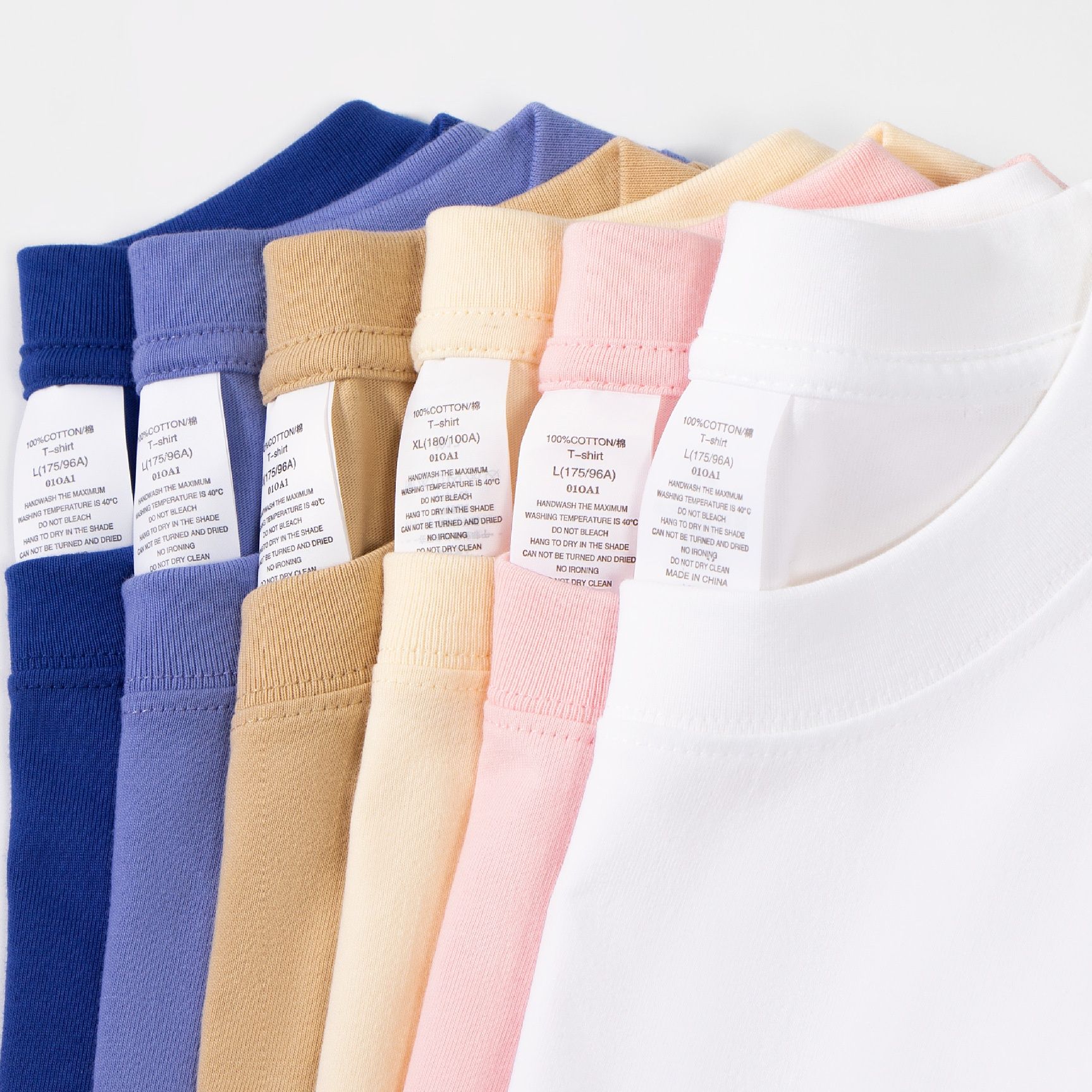 無地 Tシャツ 上質綿素材 ゆったり快適半袖シャツ
