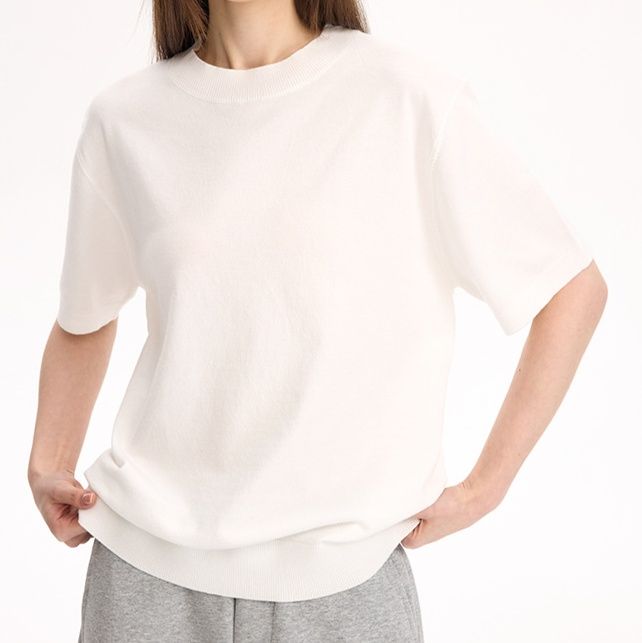無地 Tシャツ すっきりシルエット 高品質半袖
