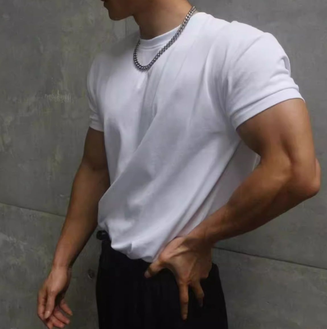 無地 Tシャツ スタンダード シンプル 丸首 半袖