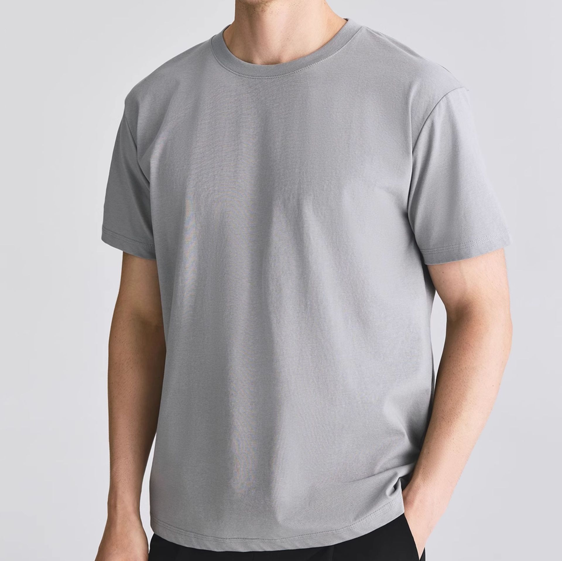無地 Tシャツ 洗練された上質シンプル半袖