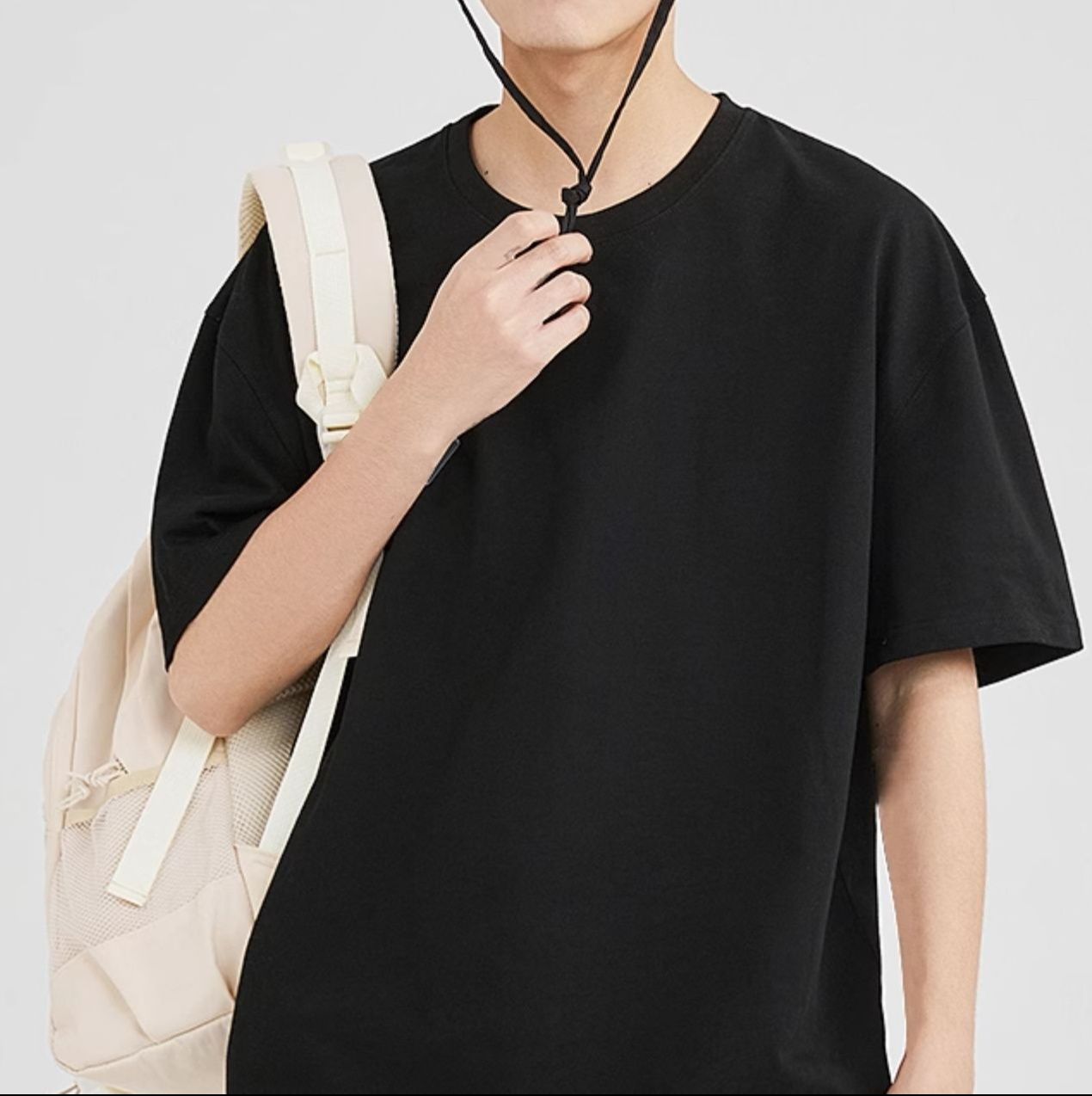 無地 Tシャツ 洗練された基本スタイル半袖シャツ
