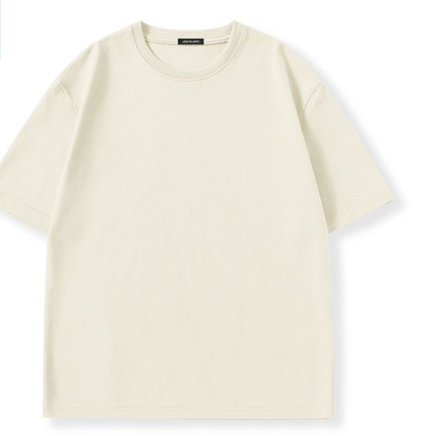 無地 Tシャツ 洗練された基本スタイル半袖シャツ