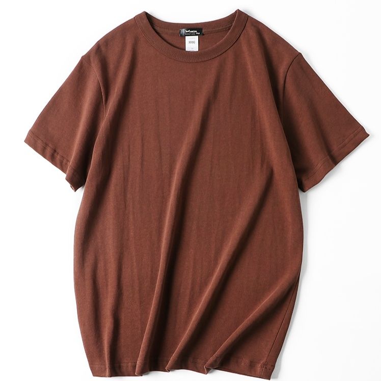 無地 Tシャツ シンプル定番 クルーネック半袖シャツ
