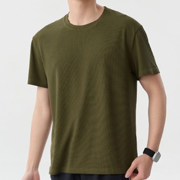 無地 Tシャツ なめらか肌触り 上質クルーネック半袖