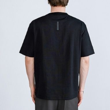 無地 Tシャツ 立体感のある切替デザイン無地Tシャツ