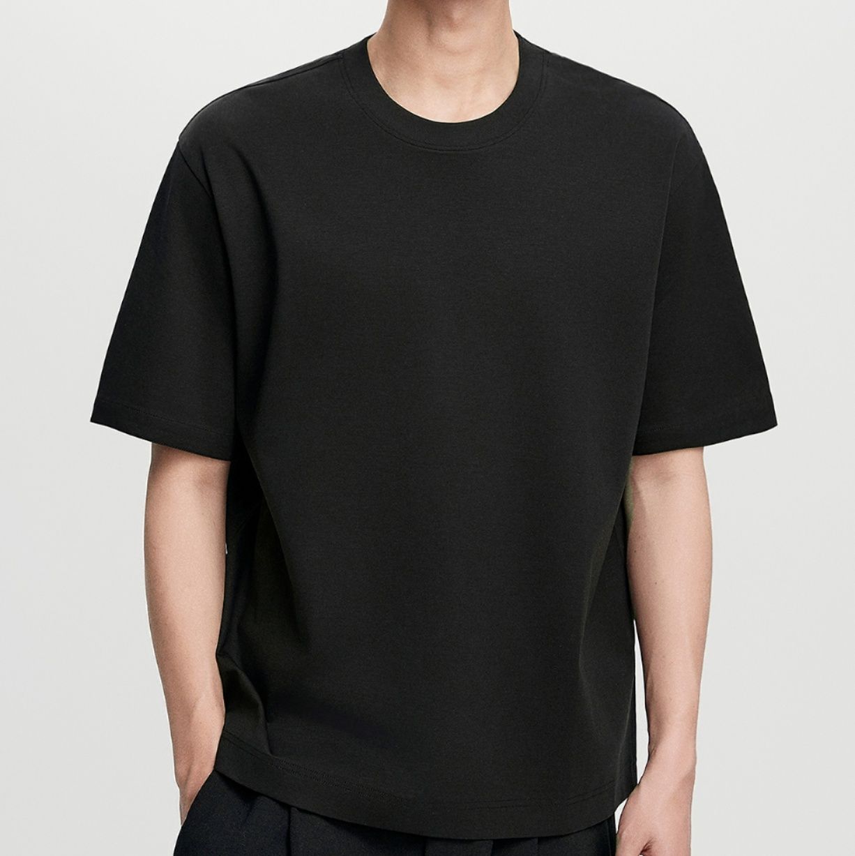 無地 Tシャツ なめらか質感 ゆったり無地Tシャツ
