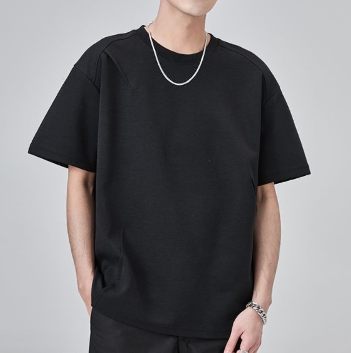無地 Tシャツ シンプル寛ぎ ゆったり無地半袖