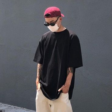 無地 Tシャツ 究極の定番 ゆったり無地半袖