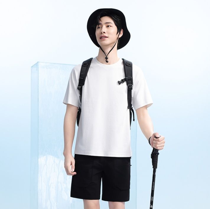無地 Tシャツ シンプル美シルエット半袖トップス
