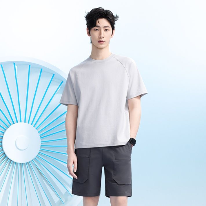 無地 Tシャツ シンプル美シルエット半袖トップス