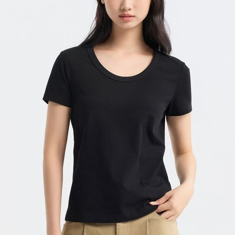 無地 Tシャツ シンプル美人 なめらか肌着