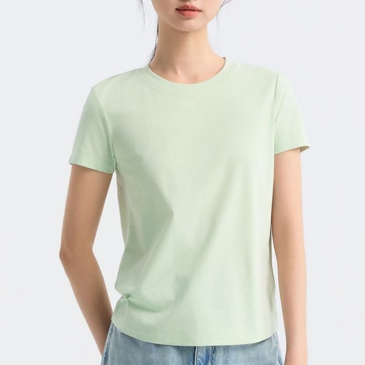 無地 Tシャツ シンプル美人 なめらか肌着