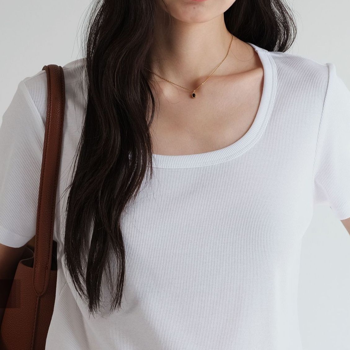 無地 Tシャツ 夏素材 すっきり着こなし 半袖無地