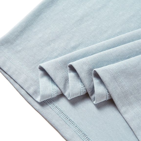 無地 Tシャツ やわらか肌触り ゆったり長袖無地シャツ