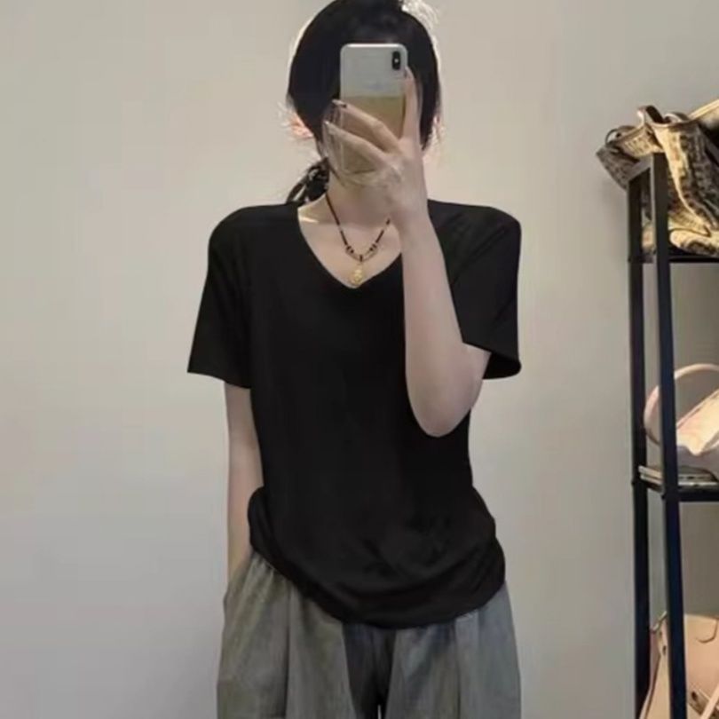 無地 Tシャツ シンプル美ライン 柔らか素材Tシャツ