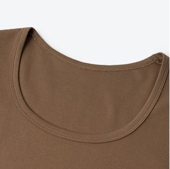 無地 Tシャツ なめらか曲線 ラウンドネック半袖