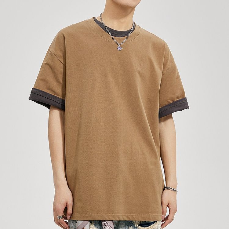 無地 Tシャツ ゆったりシルエット 上質コットン 半袖