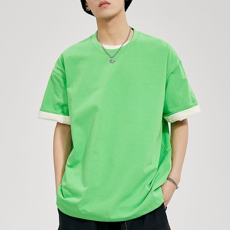 無地 Tシャツ ゆったりシルエット 上質コットン 半袖