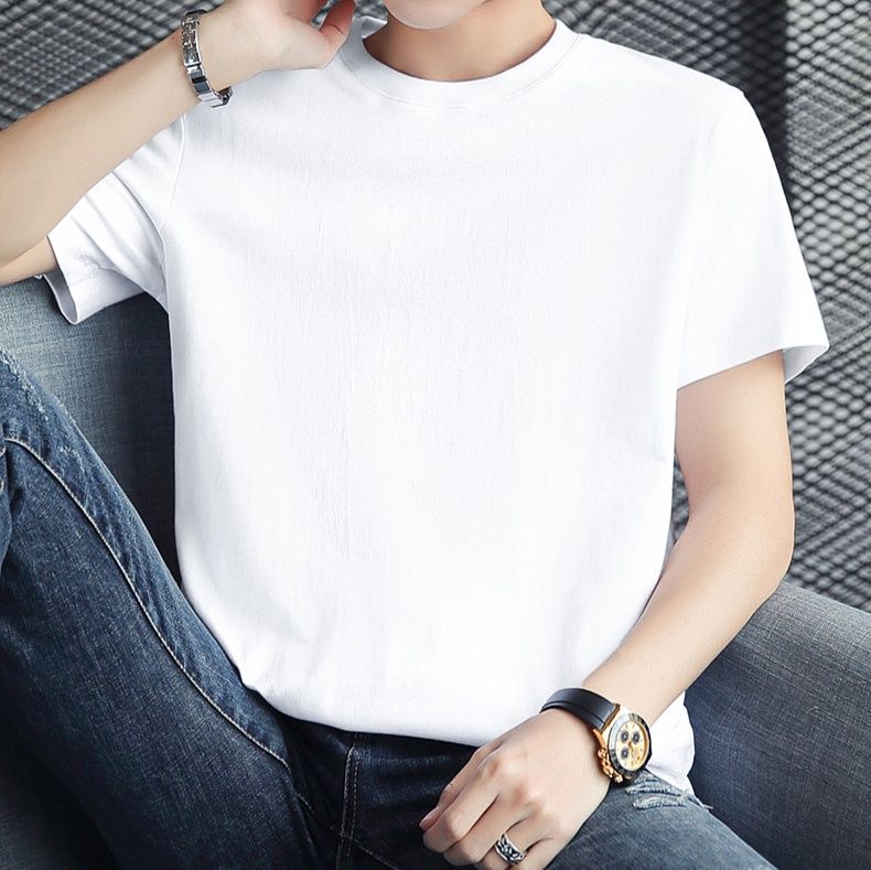 無地 Tシャツ すっきり着こなせる定番クルーネック